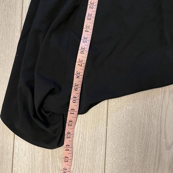 Vintage 90's Nicole Bakti Cocktail Dress One Shoulder Asymmetrical Hem Black XS - Picture 14 of 16